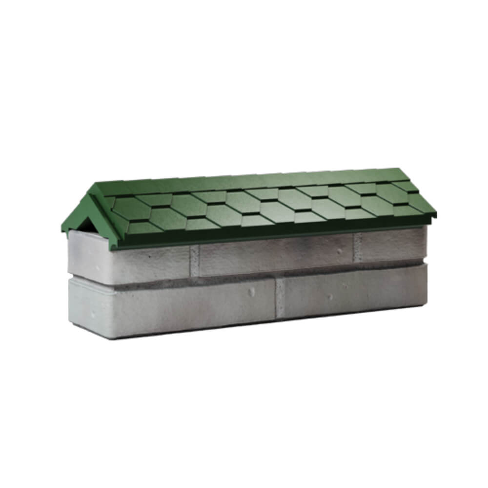 Парапет Zking Эверест Зеленый с посадкой на 0.5 кирпича (130мм) Сызрань фото