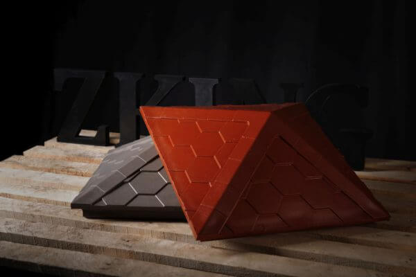 Колпак Zking Эверест Красный на столб 1.5х1.5 кирпича (390х390мм) в Сызрани фото