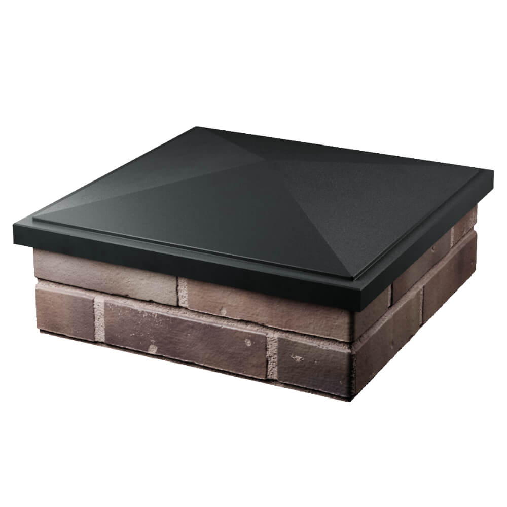 Колпак Zking БонаМоно Черный на столб 2х2 кирпича (515х515, 530х530мм) в Сызрани фото