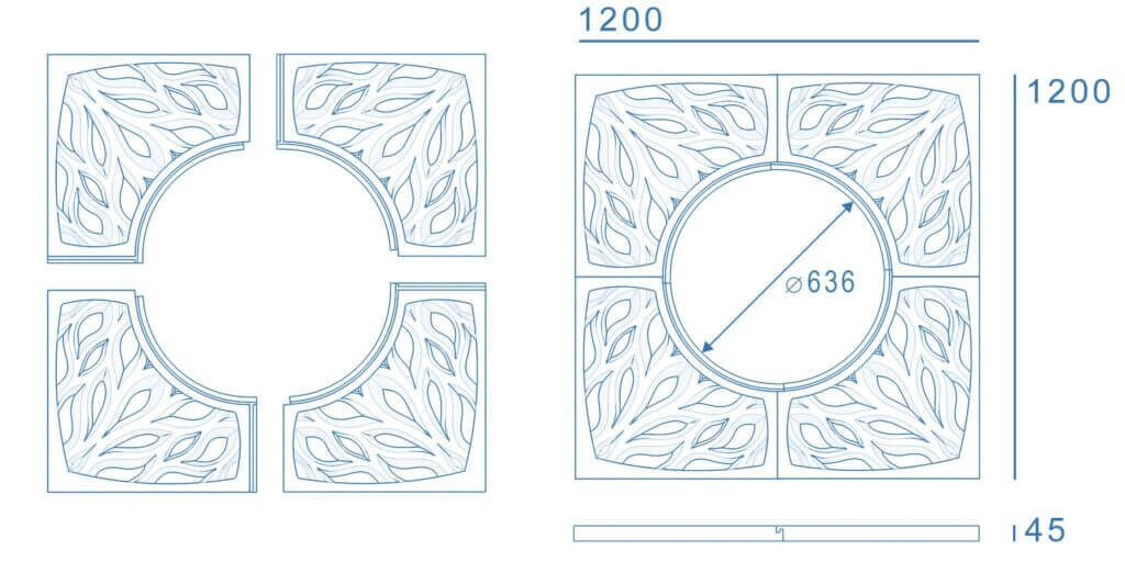 Приствольная решетка для дерева ZKING CRUST 1.2х1.2м Черная в Сызрани фото