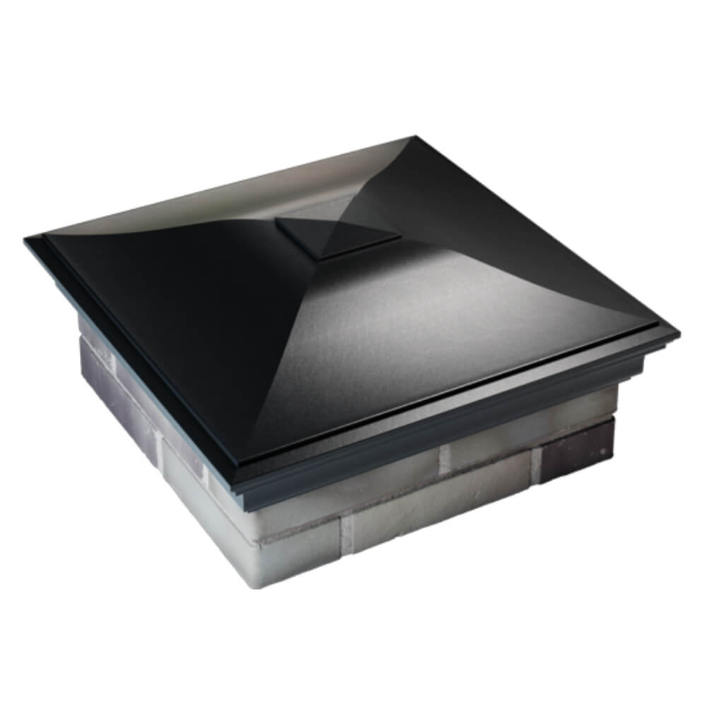 Колпак Zking Монблан Черный на столб 2х2 кирпича (515х515мм) Сызрань фото