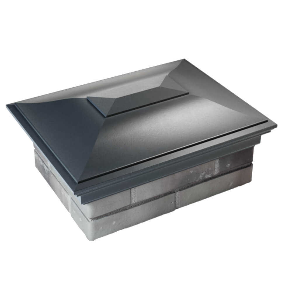 Колпак Zking Монблан Серый на столб 2х1.5 кирпича (515х385мм) Сызрань фото