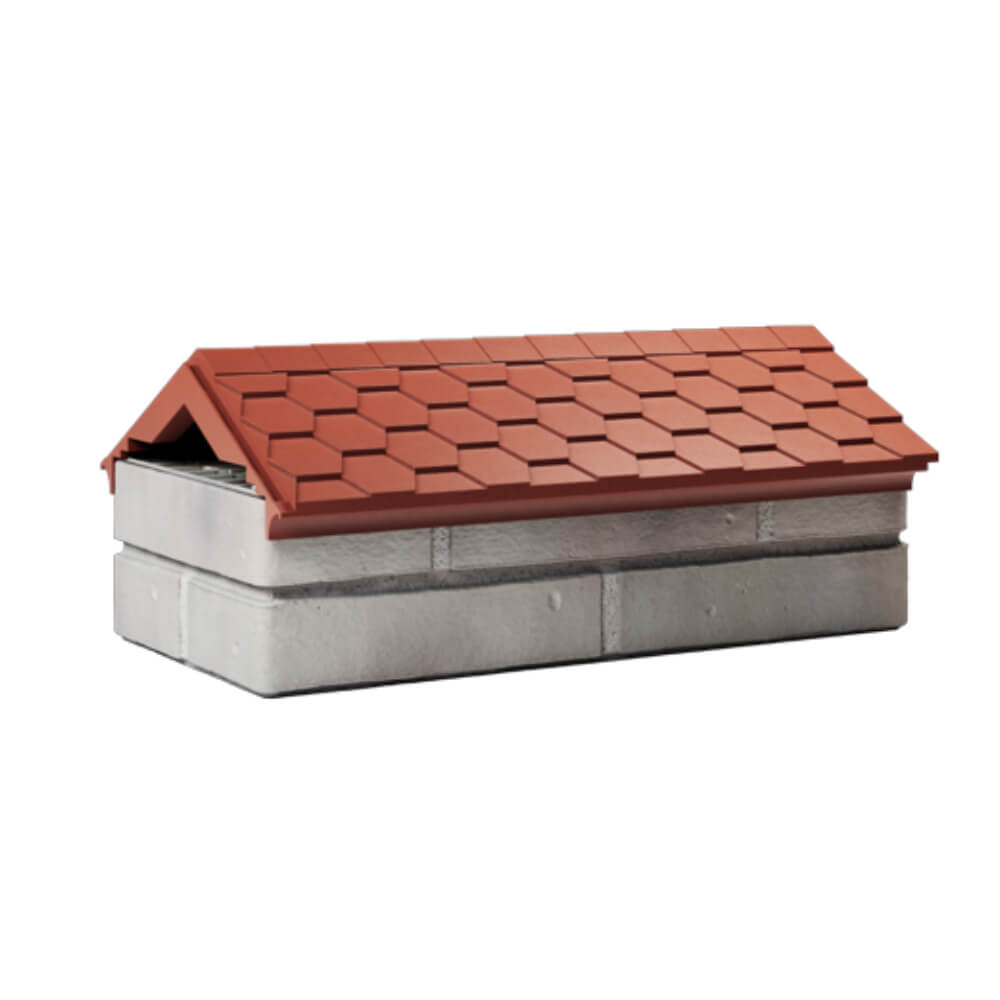 Парапет Zking Эверест Красный с посадкой на 1 кирпич (200/225/255мм) Сызрань фото