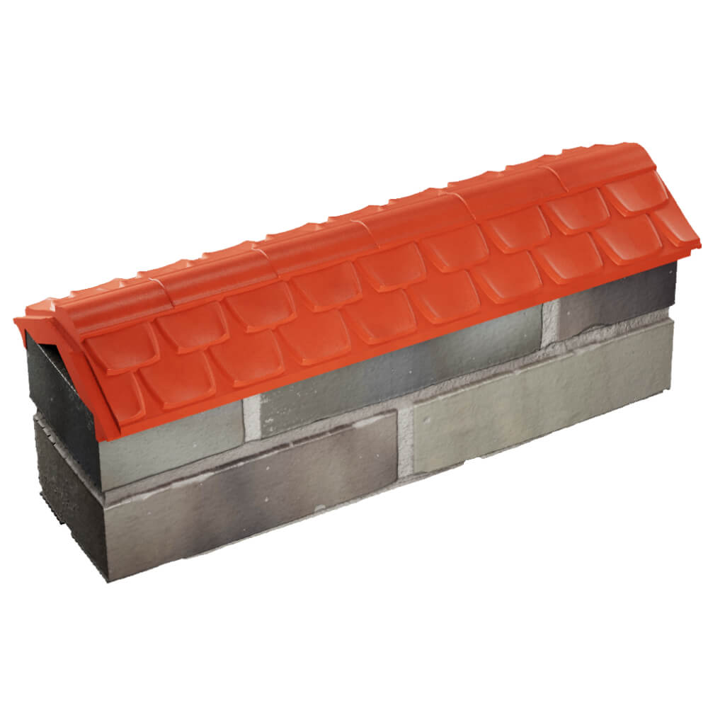 Парапет Zking Эльбрус Красный с посадкой на 0.5 кирпича (130мм) в Сызрани фото