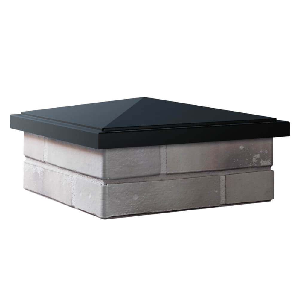 Колпак Zking БонаМоно Черный на столб 1.5х1.5 кирпича (385х385, 400х400мм) в Сызрани фото