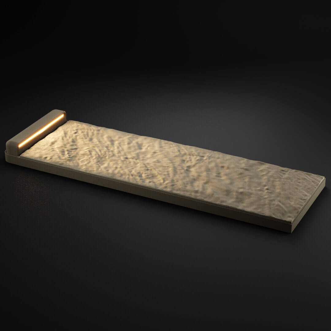 LED Светильник для шаговой плиты STONE Светлая Галька 330х75х98мм в Сызрани фото