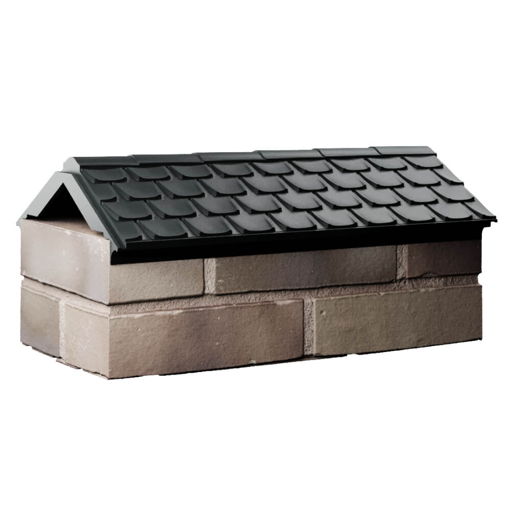 Парапет Zking Эльбрус Черный с посадкой на 1 кирпич (255мм) Сызрань фото