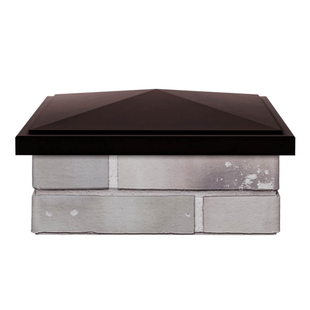 Колпак Zking БонаМоно Коричневый на столб 1.5х1.5 кирпича (385х385, 400х400мм) Сызрань фото