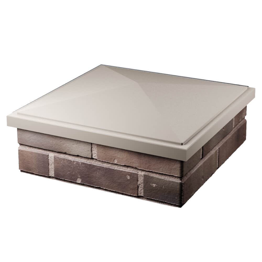 Колпак Zking БонаМоно Бежевый на столб 2х2 кирпича (515х515, 530х530мм) в Сызрани фото