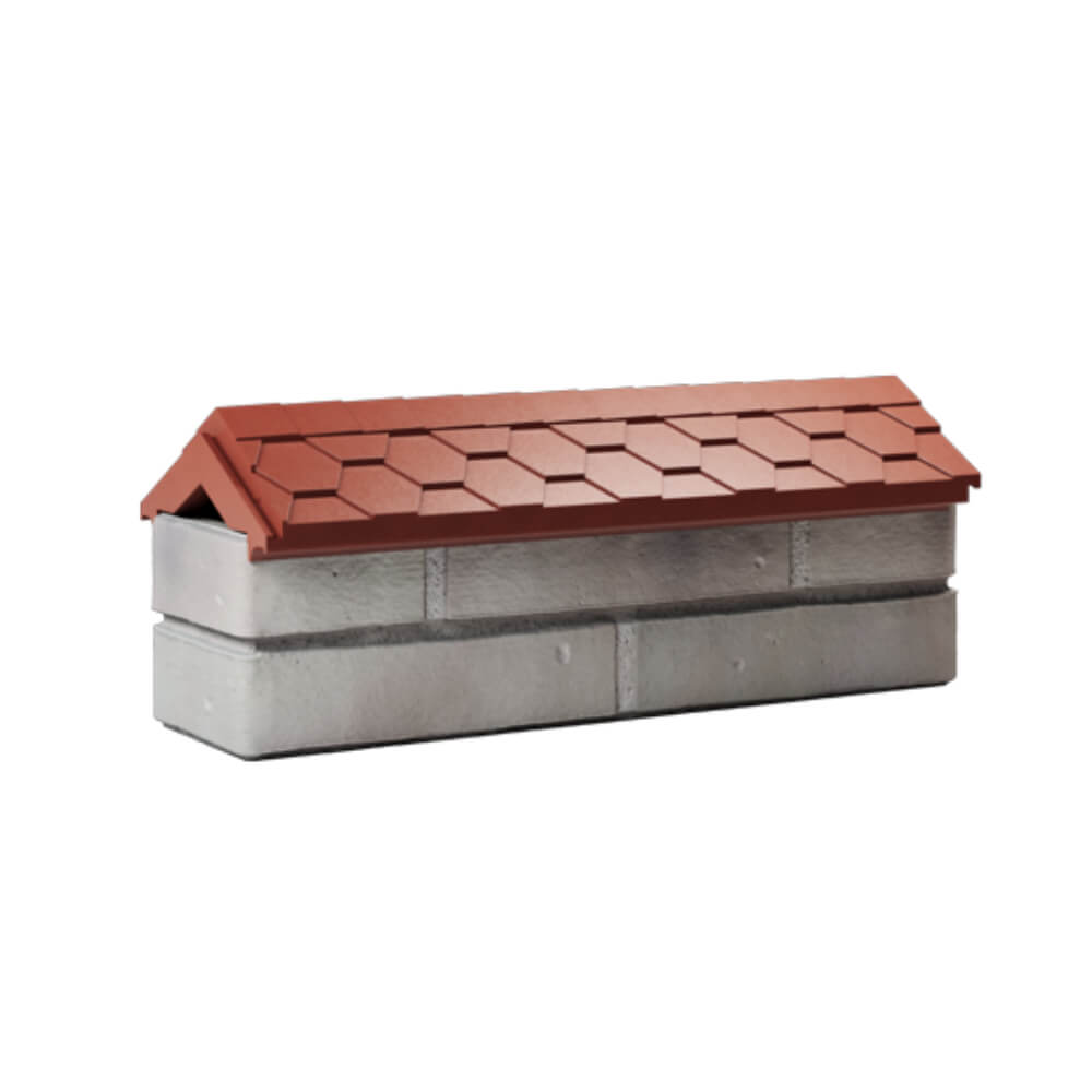 Парапет Zking Эверест Красный с посадкой на 0.5 кирпича (130мм) Сызрань фото