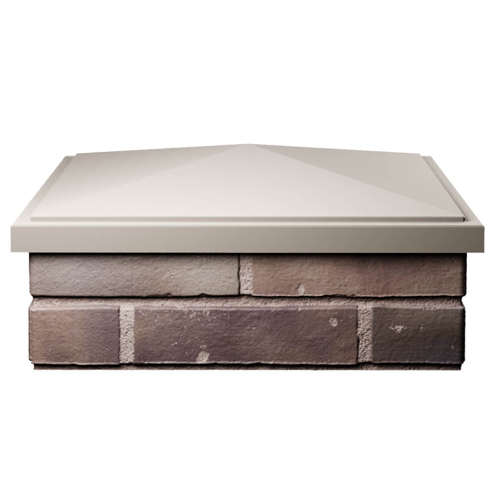 Колпак Zking БонаМоно Бежевый на столб 2х2 кирпича (515х515, 530х530мм) Сызрань фото