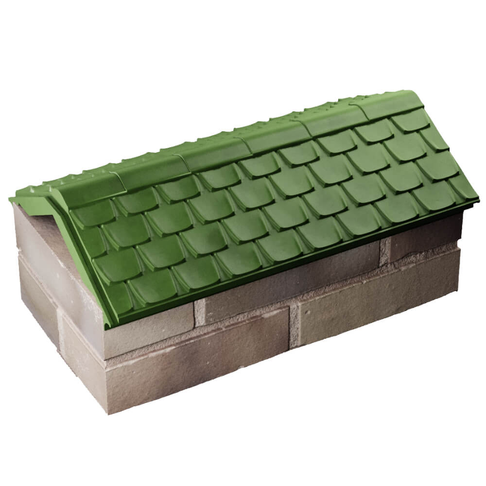 Парапет Zking Эльбрус Зеленый с посадкой на 1 кирпич (255мм) в Сызрани фото
