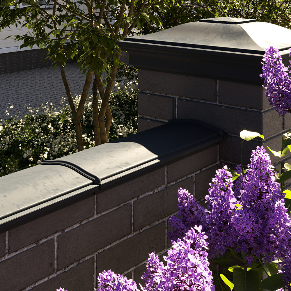 Парапет Zking Монблан Черный посадка на 0.5 кирпича (130мм) в Сызрани фото