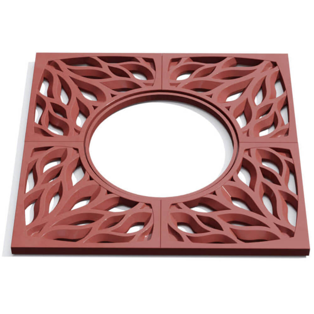 Приствольная решетка для дерева ZKING CRUST 1.2х1.2м Красная Сызрань фото