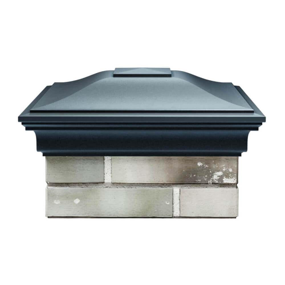 Колпак Zking Монблан Серый на столб 1.5х1.5 еврокирпича 0.7НФ (355х355мм) Сызрань фото