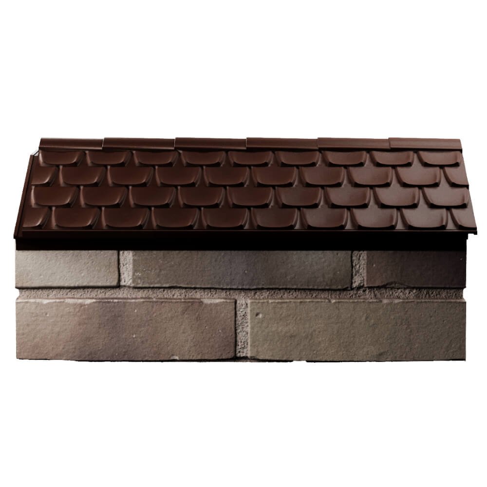 Парапет Zking Эльбрус Коричневый с посадкой на 1 кирпич (255мм) в Сызрани фото