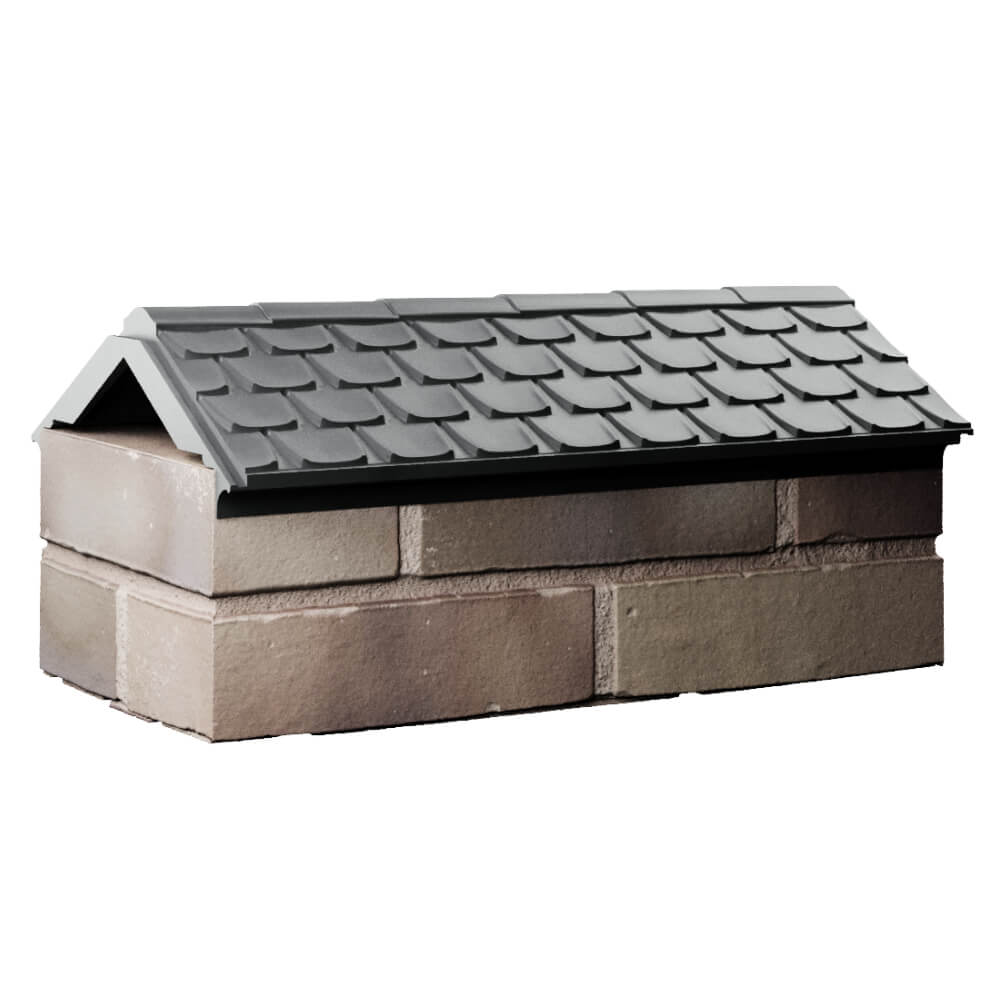 Парапет Zking Эльбрус Серый с посадкой на 1 кирпич (255мм) Сызрань фото