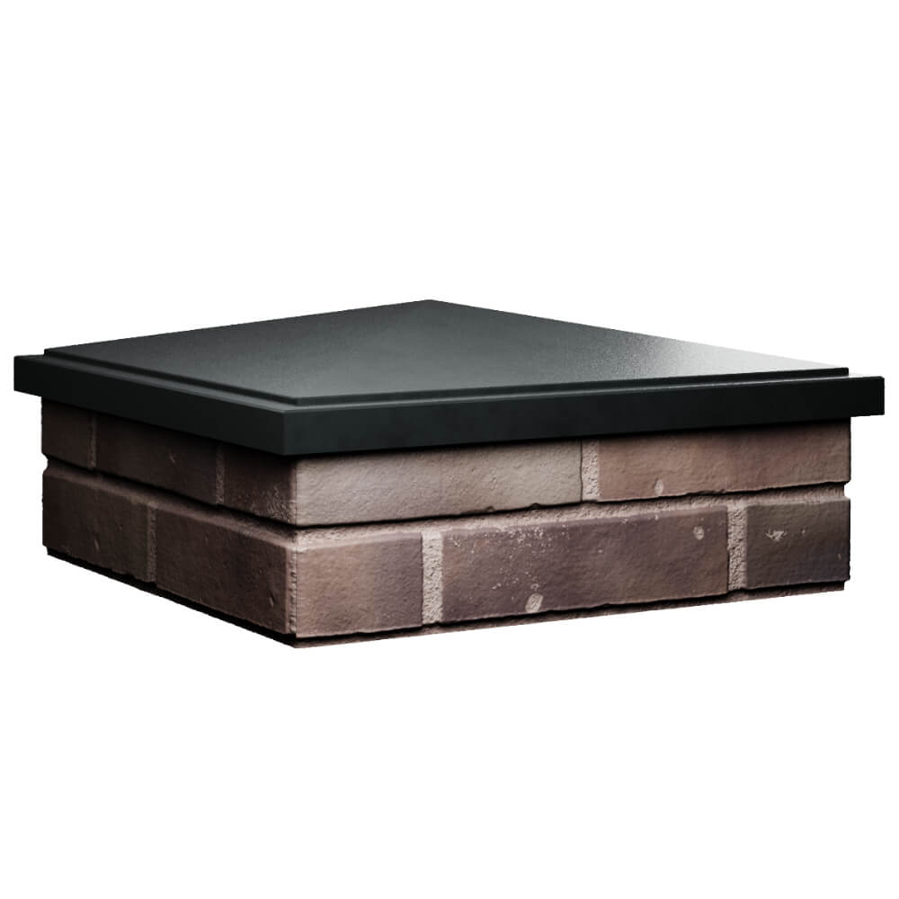 Колпак Zking БонаМоно Черный на столб 2х2 кирпича (515х515, 530х530мм) в Сызрани фото