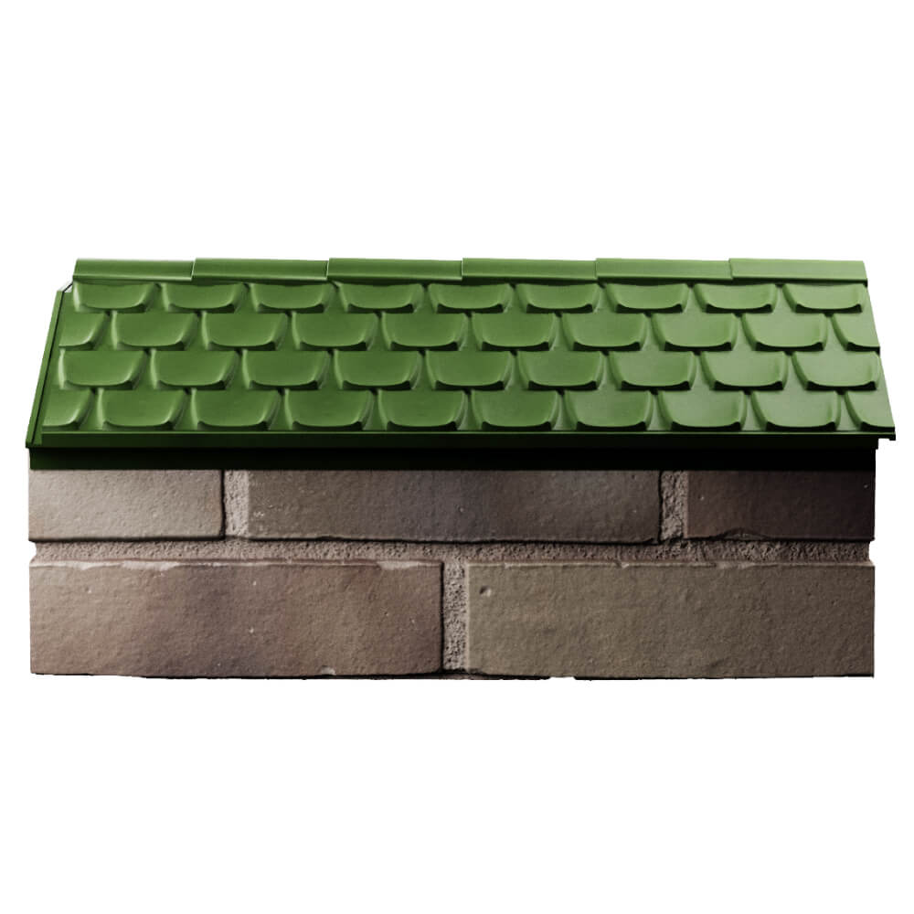 Парапет Zking Эльбрус Зеленый с посадкой на 1 кирпич (255мм) в Сызрани фото
