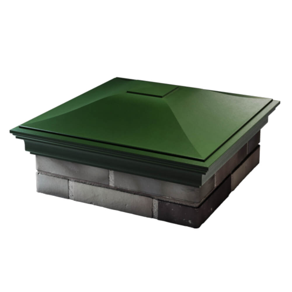 Колпак Zking Монблан Зеленый на столб 2х2 кирпича (515х515мм) в Сызрани фото