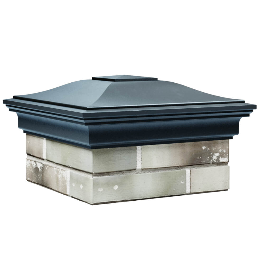 Колпак Zking Монблан Серый на столб 1.5х1.5 кирпича (385х385мм) в Сызрани фото