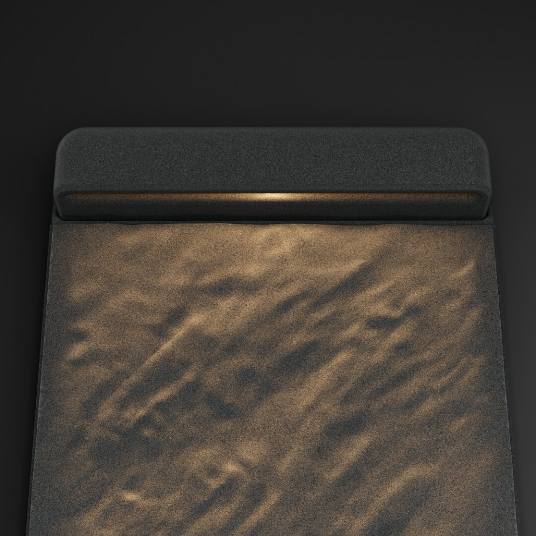 LED Светильник для шаговой плиты STONE Графитовый Серый 330х75х98мм в Сызрани фото