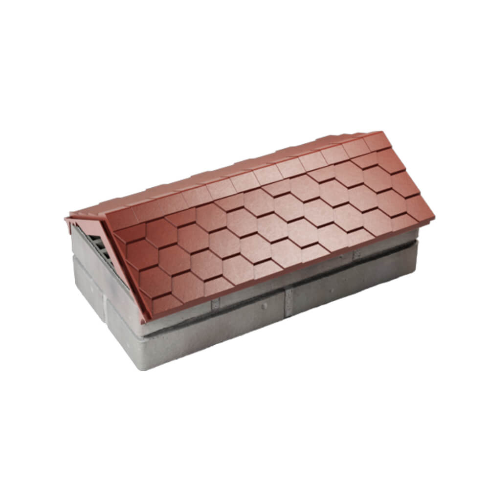 Парапет Zking Эверест Красный с посадкой на 1 кирпич (200/225/255мм) в Сызрани фото
