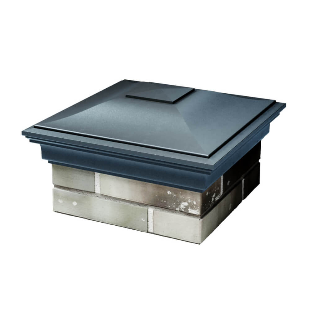 Колпак Zking Монблан Серый на столб 1.5х1.5 еврокирпича 0.7НФ (355х355мм) в Сызрани фото