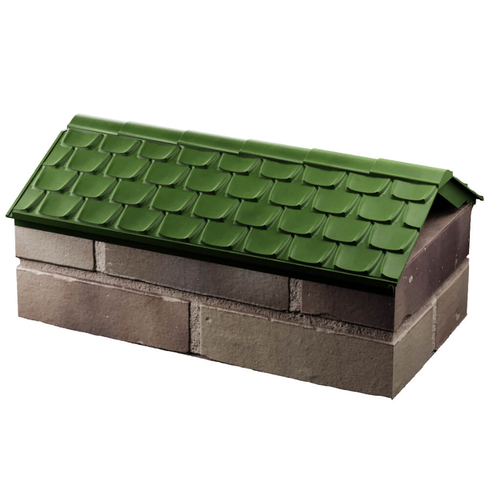 Парапет Zking Эльбрус Зеленый с посадкой на 1 кирпич (255мм) в Сызрани фото