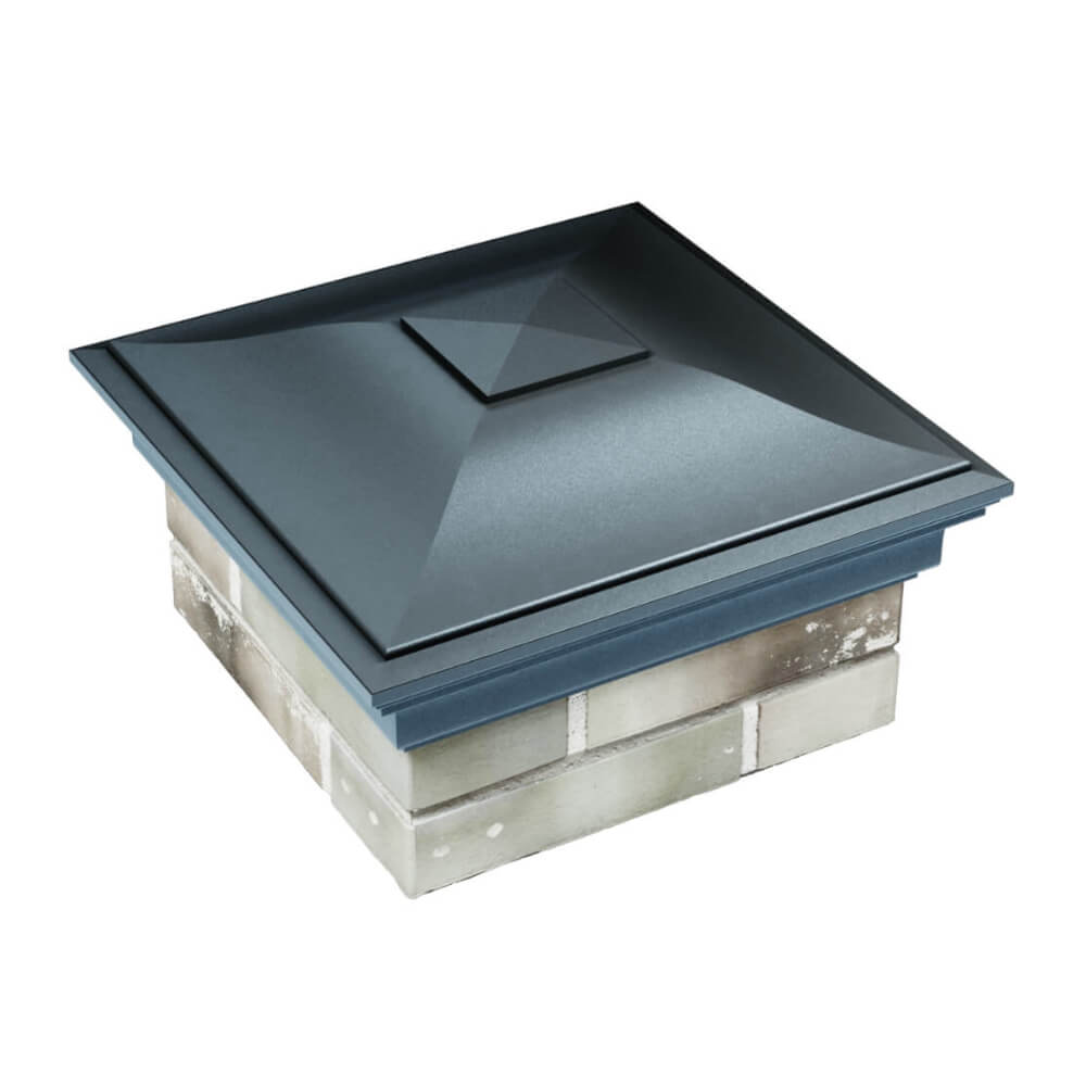 Колпак Zking Монблан Серый на столб 1.5х1.5 еврокирпича 0.7НФ (355х355мм) в Сызрани фото