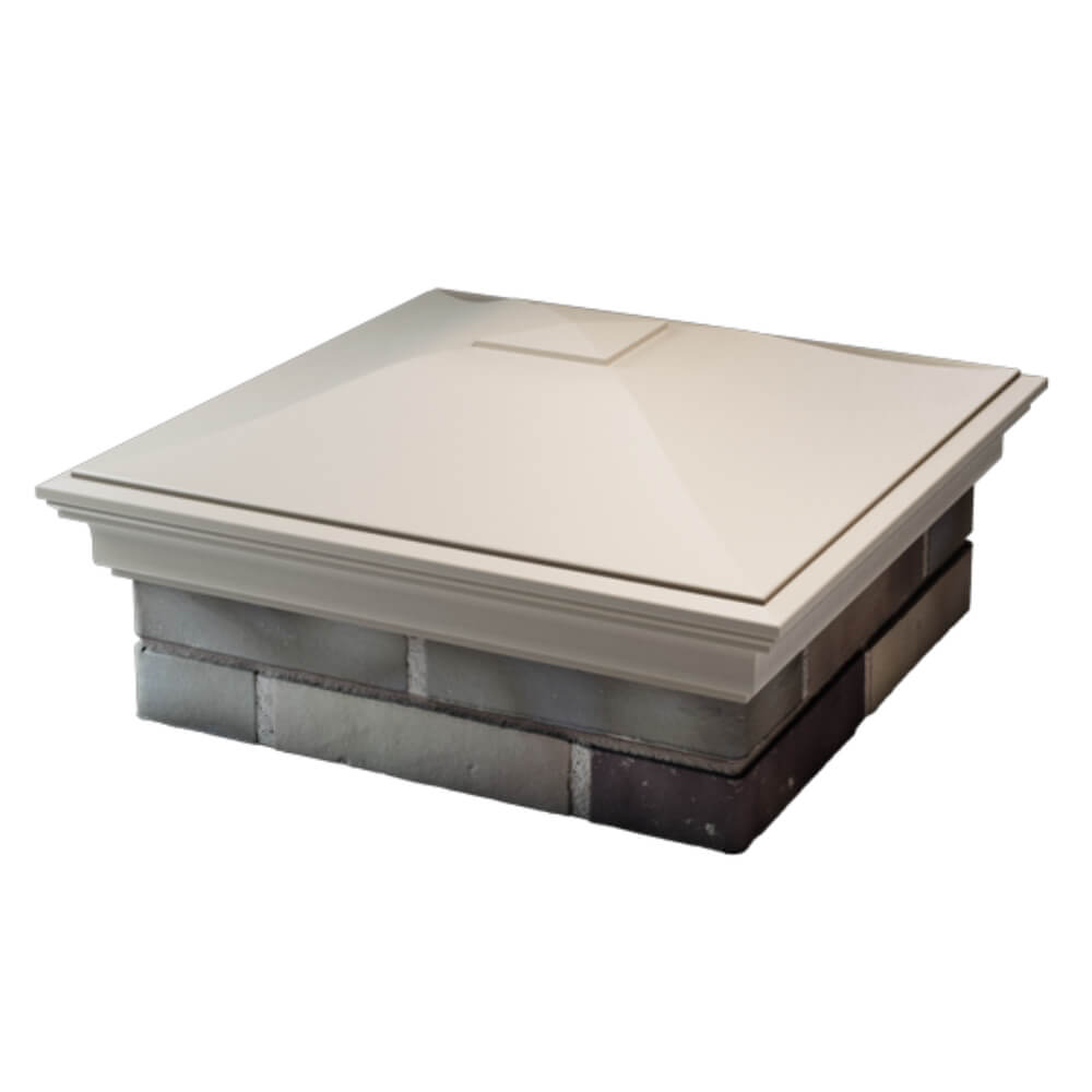 Колпак Zking Монблан Бежевый на столб 2х2 кирпича (515х515мм) в Сызрани фото