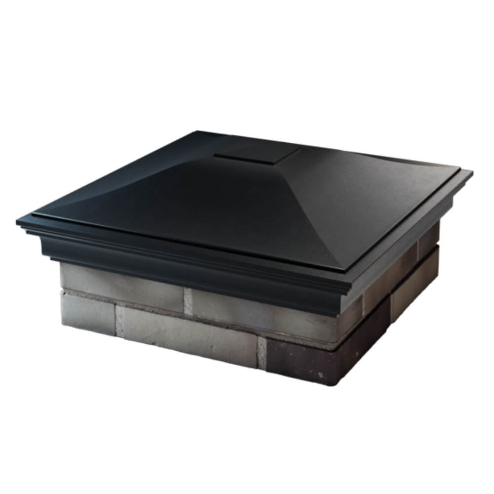 Колпак Zking Монблан Черный на столб 2х2 кирпича (515х515мм) в Сызрани фото