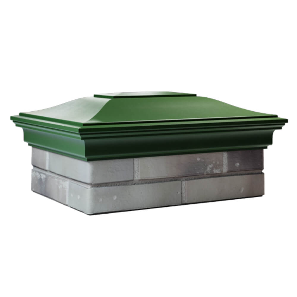 Колпак Zking Монблан Зеленый на столб 2х1.5 кирпича (515х385мм) в Сызрани фото