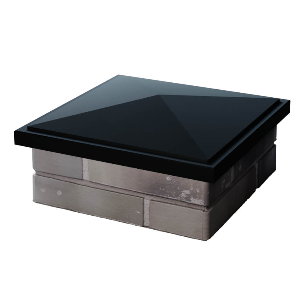 Колпак Zking БонаМоно Черный на столб 1.5х1.5 кирпича (385х385, 400х400мм) в Сызрани фото