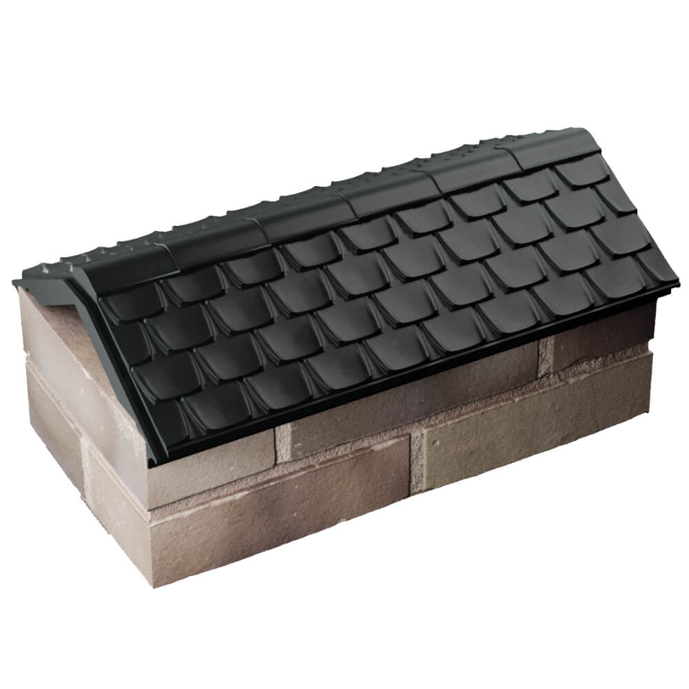 Парапет Zking Эльбрус Черный с посадкой на 1 кирпич (255мм) в Сызрани фото