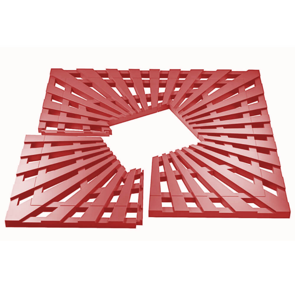 Приствольная решетка для дерева ZKING ATMOSPHERE 1.2х1.2м Красная в Сызрани фото