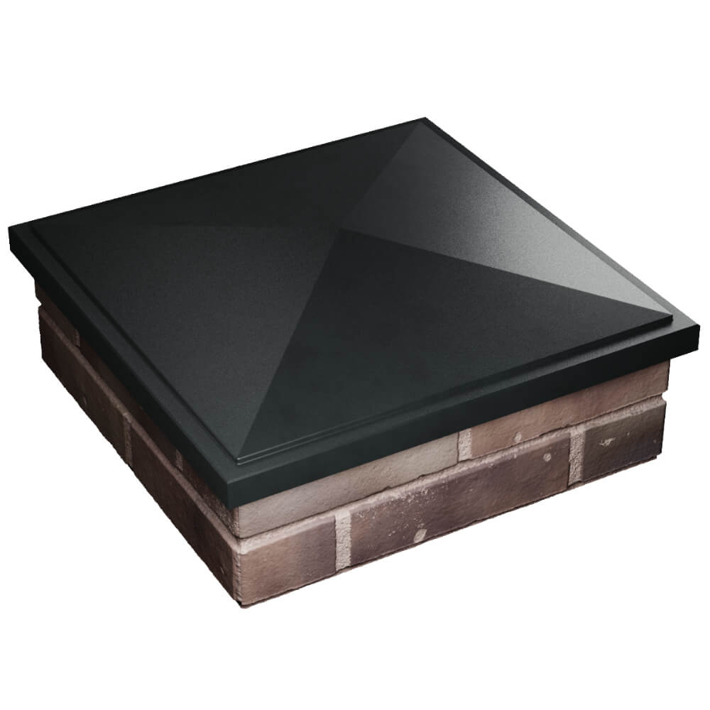 Колпак Zking БонаМоно Черный на столб 2х2 кирпича (515х515, 530х530мм) в Сызрани фото