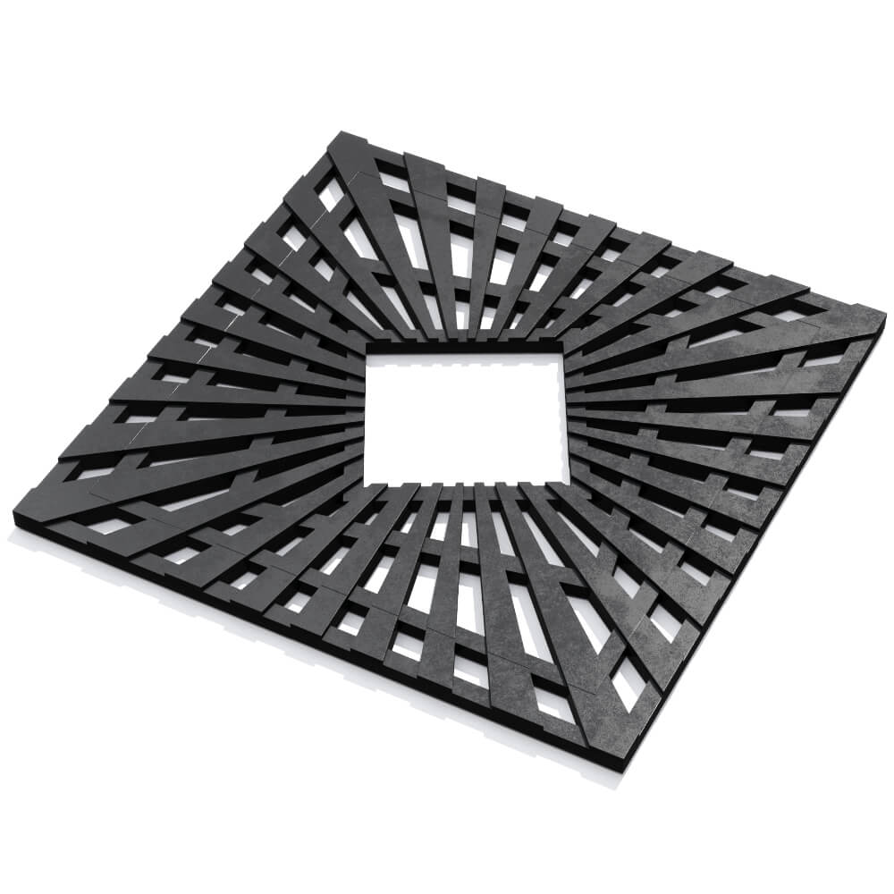 Приствольная решетка для дерева ZKING ATMOSPHERE 1.2х1.2м Черная в Сызрани фото