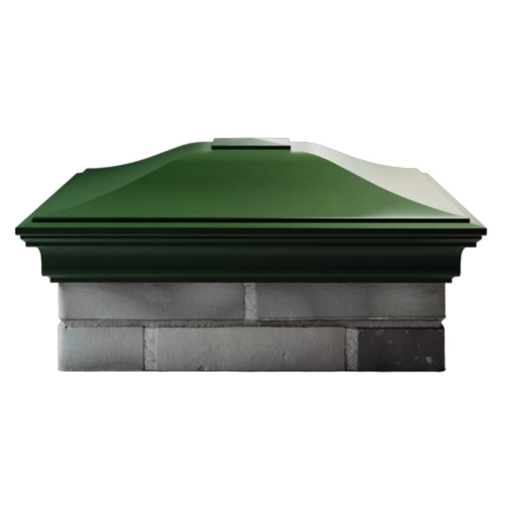 Колпак Zking Монблан Зеленый на столб 2х2 кирпича (515х515мм) в Сызрани фото