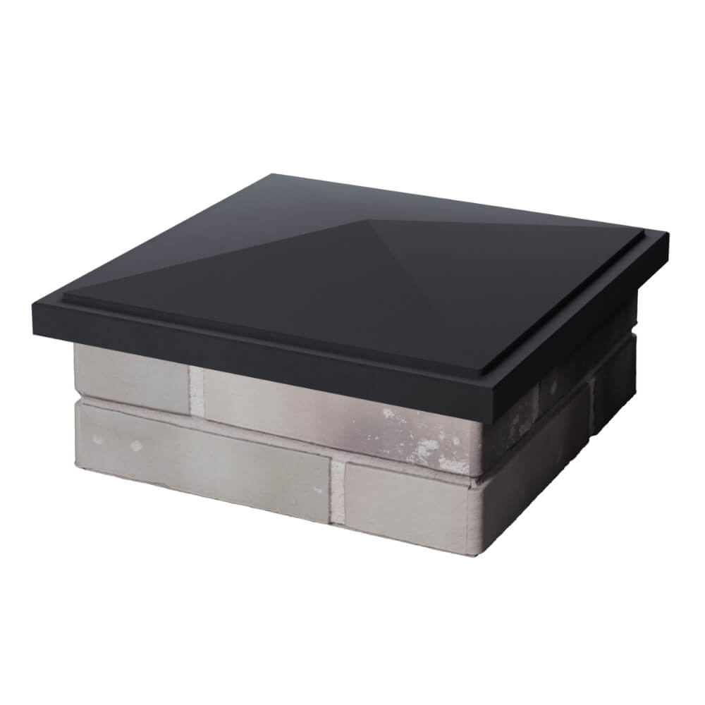 Колпак Zking БонаМоно Серый на столб 1.5х1.5 кирпича (385х385, 400х400мм) в Сызрани фото