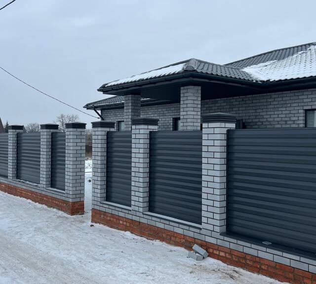 Колпак Zking Бона ХайТек Серый на столб 1.5х1.5 кирпича (385х385мм) в Сызрани фото