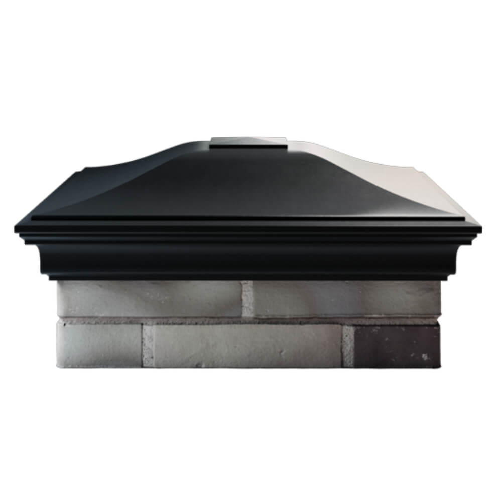 Колпак Zking Монблан Черный на столб 2х2 кирпича (515х515мм) в Сызрани фото