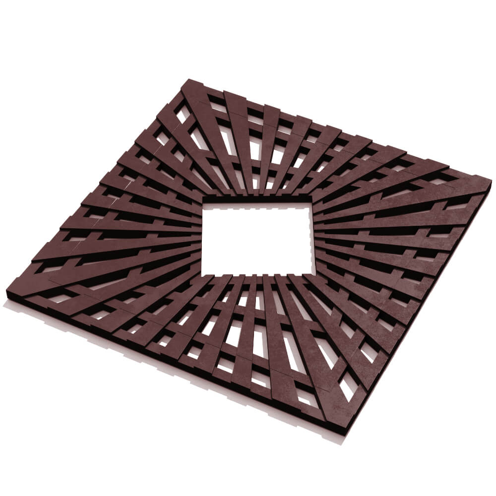 Приствольная решетка для дерева ZKING ATMOSPHERE 1.2х1.2м Коричневая в Сызрани фото