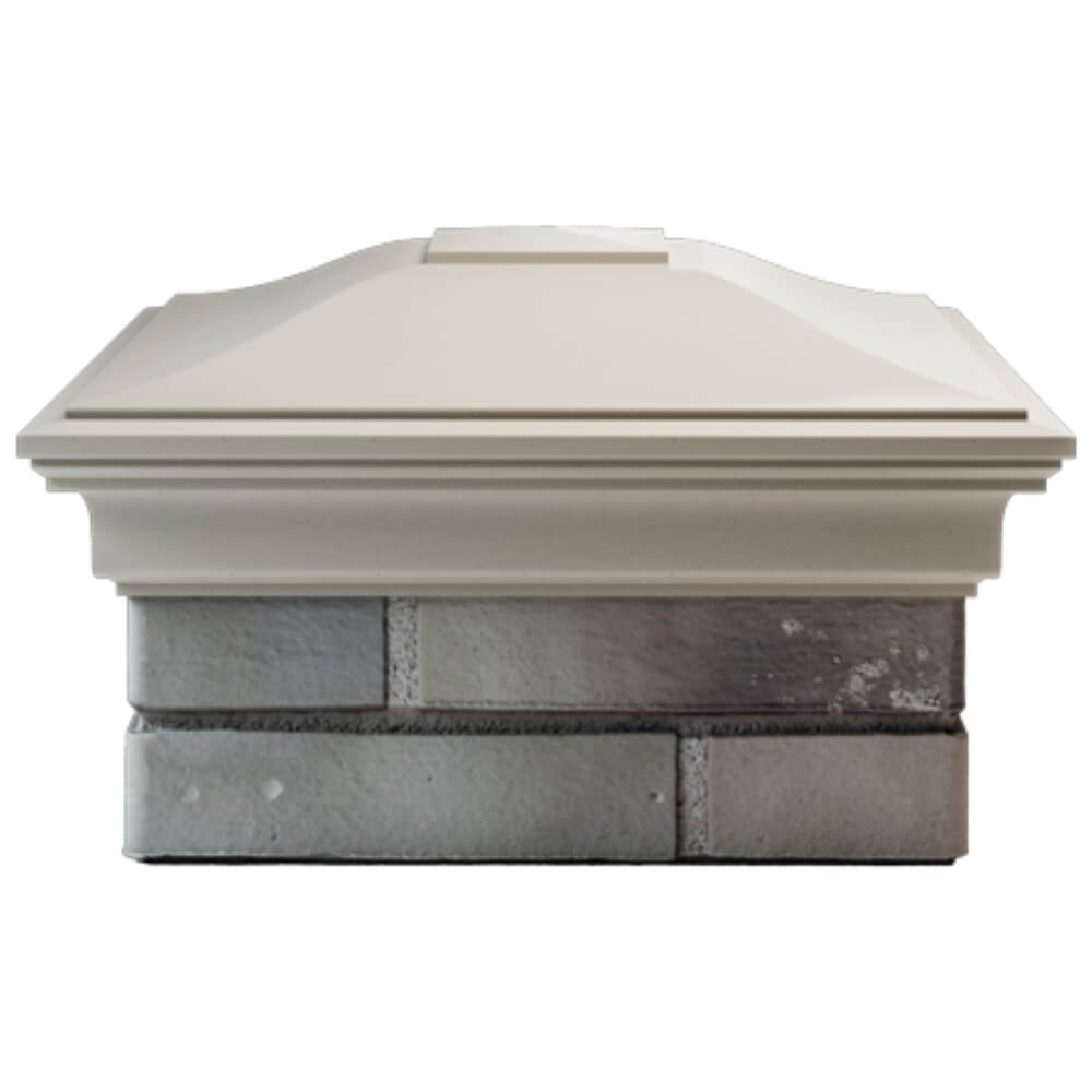 Колпак Zking Монблан Бежевый на столб 1.5х1.5 кирпича (385х385мм) Сызрань фото