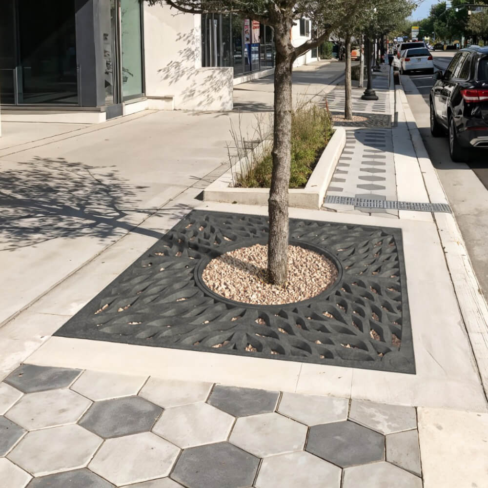 Приствольная решетка для дерева ZKING CRUST 2х2м Черная в Сызрани фото