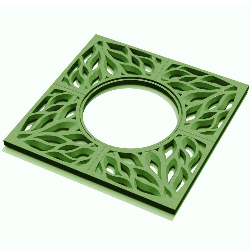 Приствольная решетка для дерева ZKING CRUST 1.2х1.2м Зеленая в Сызрани фото