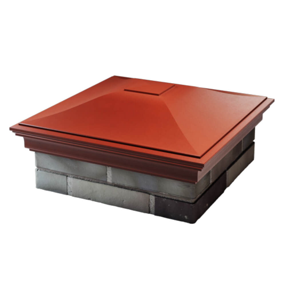 Колпак Zking Монблан Красный на столб 2х2 кирпича (515х515мм) в Сызрани фото