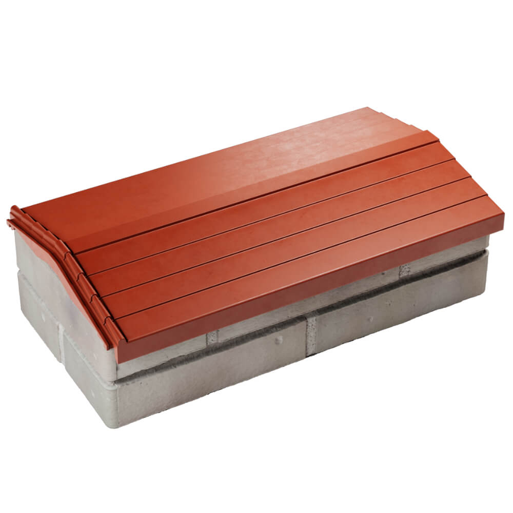 Парапет Zking Бона ХайТек Красный с посадкой на 1 кирпич (200/225/255мм) в Сызрани фото