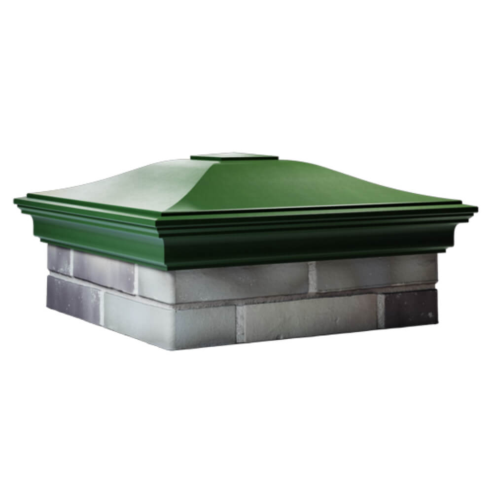 Колпак Zking Монблан Зеленый на столб 2х2 кирпича (515х515мм) в Сызрани фото