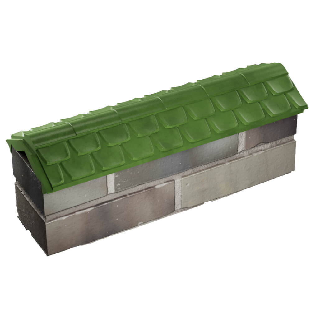 Парапет Zking Эльбрус Зеленый с посадкой на 0.5 кирпича (130мм) в Сызрани фото
